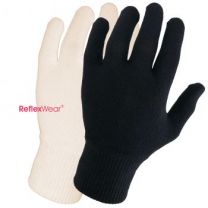 Tynde handsker m. fingre - sort